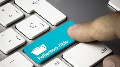 Tastatur, Taste Patienten-Akte, Digitalisierung in der Medizin